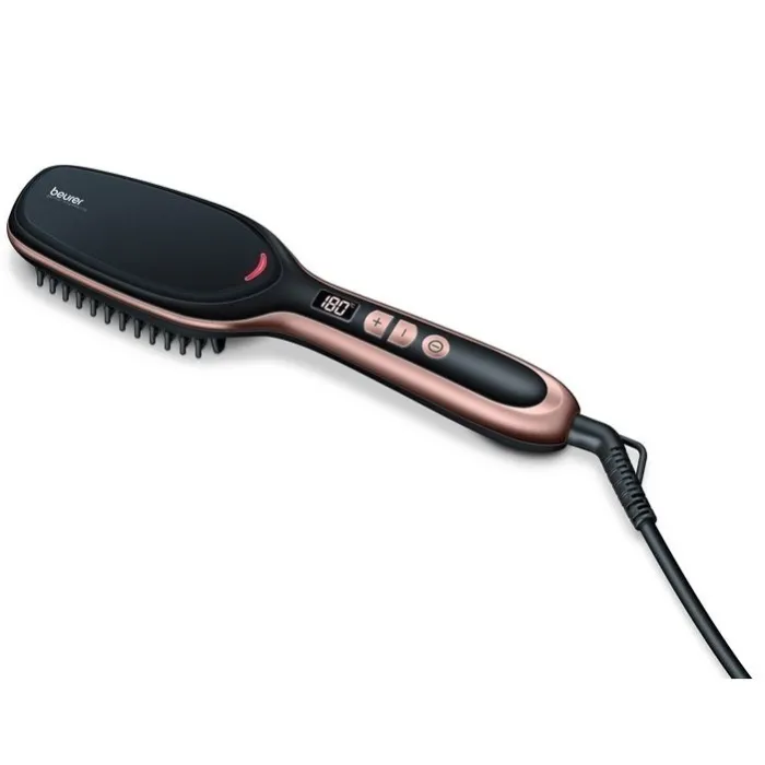 Beurer HS 60 Hair straightening brush, LED display, ion technology, ceramic coating, 120-200 °,safet