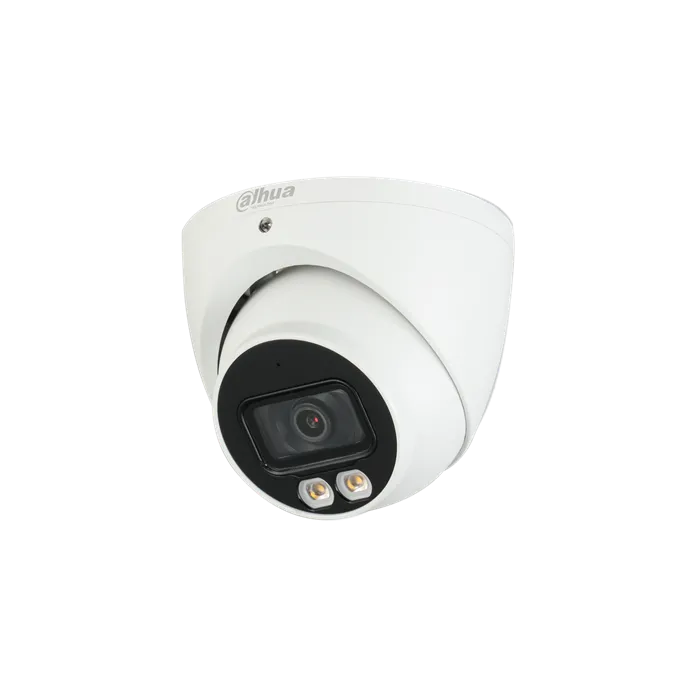 Куполна HDCVI камера Dahua HAC-HDW1809T-A-LED-0280B, 8MP 4K, Full-Color, 2.8mm, Warm LED 40m, WDR 120dB, MIC, IP67