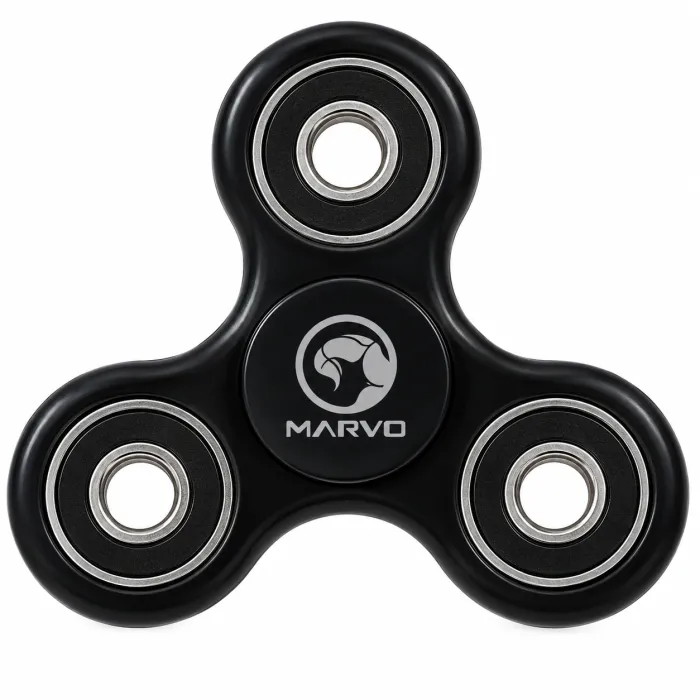 Фиджет спинър Marvo hs-001, черен, трилъков дизайн