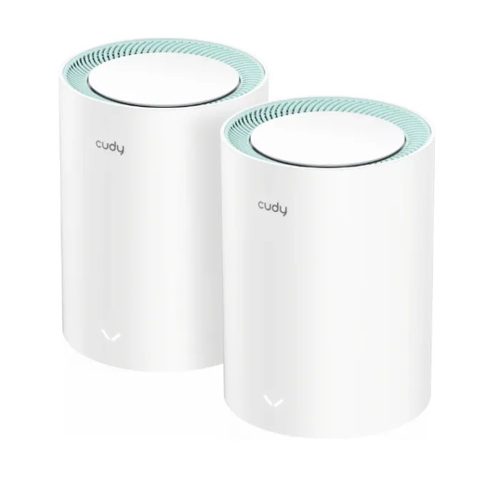 Mesh Wi-Fi система CUDY M1300 (2-PACK), AC1200, Wi-Fi 5, Gigabit, до 867 Mbps на 5 GHz и 300 Mbps на 2.4 GHz