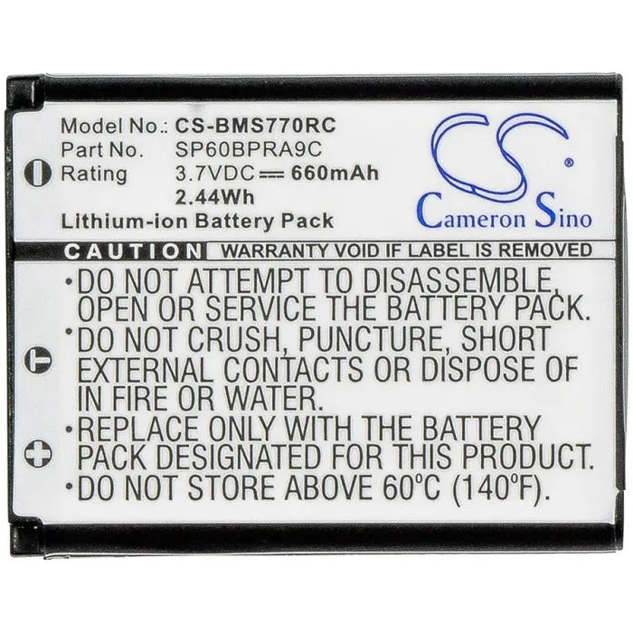 Батерия за телефон Panasonic KX-TCA285, KX-TCA385, KX-UDT121  LiIon 3,7V 660 mAh  Cameron Sino