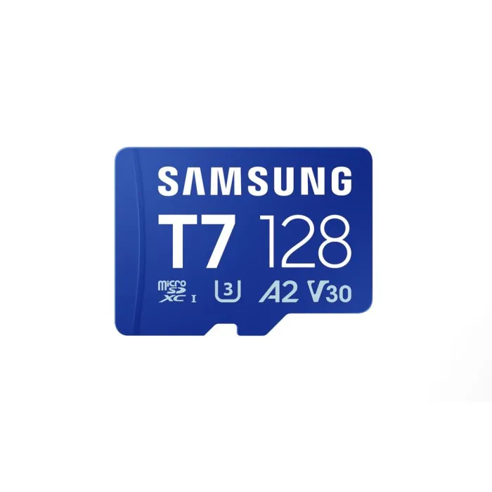 Samsung T7 128GB microSDXC карта памет, UHS-I, U3, V30, A2, до 170MB/s, Blue, MB-MB128T/WW