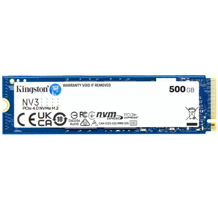 SSD диск KINGSTON NV3, 500 GB, M.2 2280, PCIe 4.0, NVMe