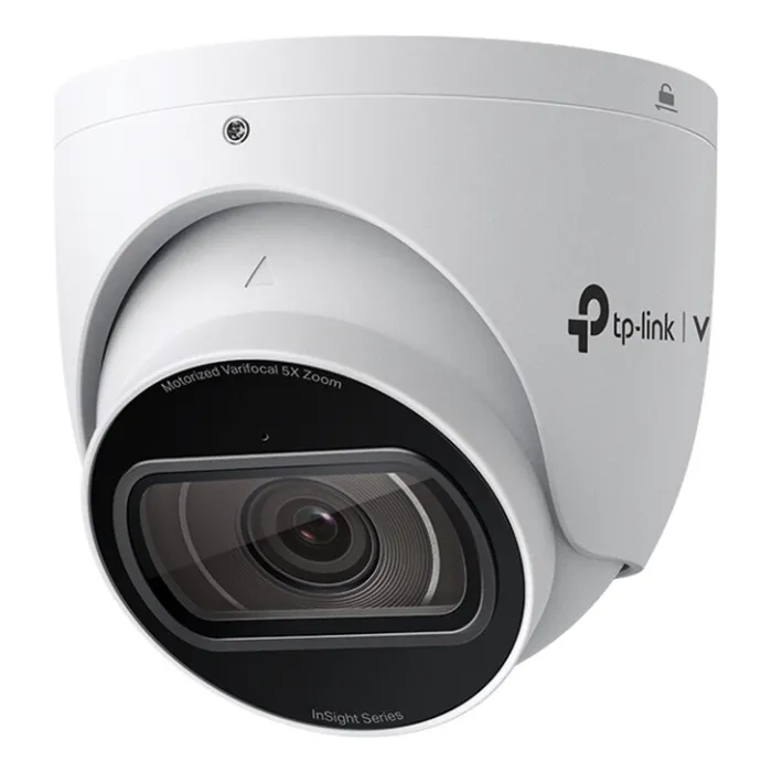 Туретна IP камера TP-Link VIGI InSight S445ZI, за външен монтаж, 2688 x 1520 пиксела, моторизиран варифокален обектив 2.7–13.5 mm, 5x оптичен zoom, IR нощно виждане до 60 m, PoE, IP67, IK10