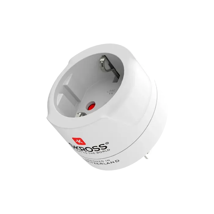 Адаптер SKROSS 1500203EC-E, 220V EU към USA, пластмасов, бял