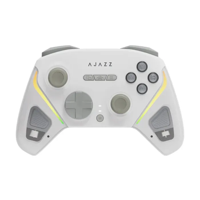 Ajazz GP100 NS Безжичен геймпад за PC, Nintendo Switch, Android и iOS, Bluetooth/2.4 GHz, 1000Hz, Бял