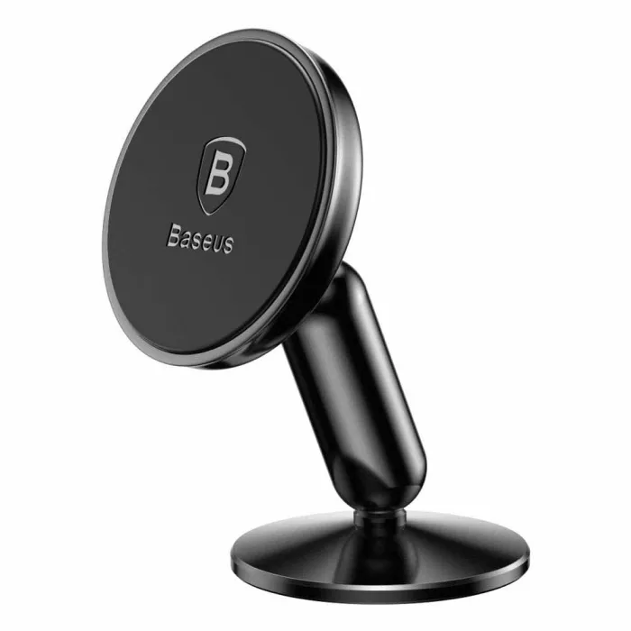 Baseus Bullet магнитна поставка за телефон за кола, 360°, черна
