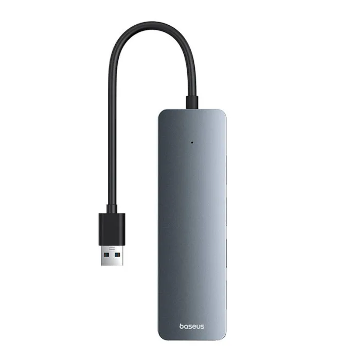 Baseus UltraJoy Lite USB-A хъб 4x USB 3.0, 15 см, сив