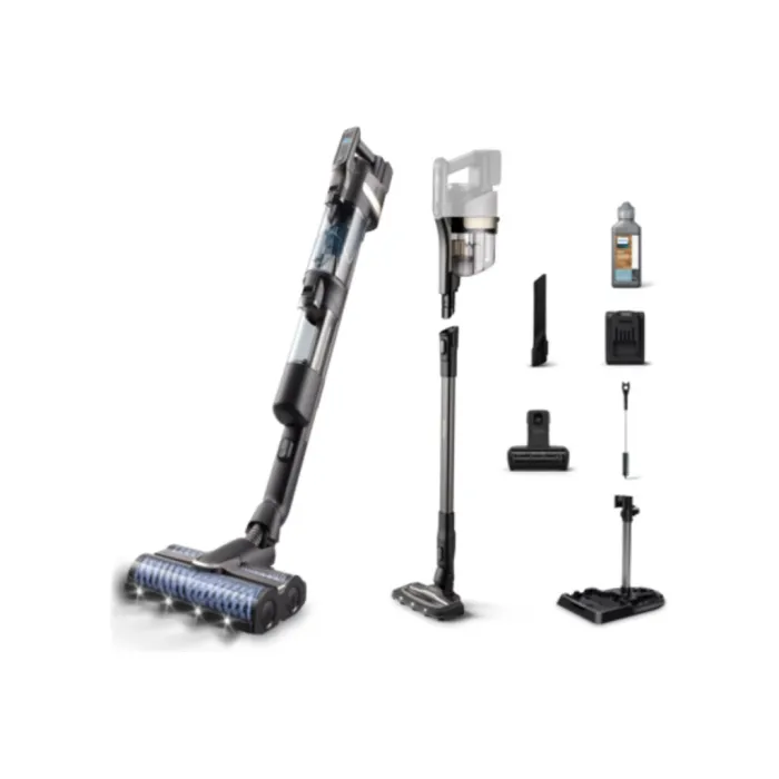 Безкабелна прахосмукачка за сухо и мокро почистване Philips XW9463/11, Aqua Trio series 9000, ръчен режим, 25,2 V, сменяема литиево-йонна батерия, до 58 минути, AquaSpin 4000