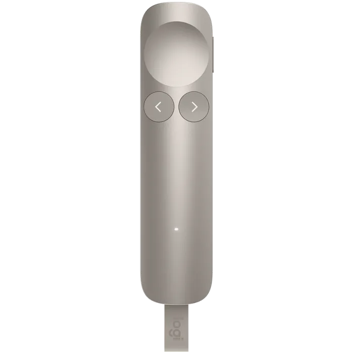 Безжичен презентатор Logitech Spotlight 2 Sand, Bluetooth, Logi Bolt USB-C, лазер и хаптична обратна връзка
