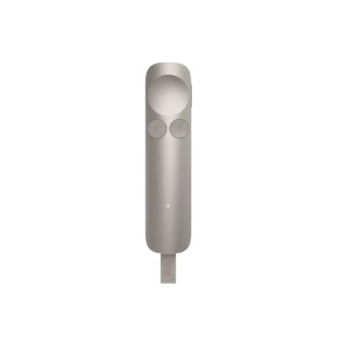 Безжичен презентер Logitech Spotlight 2, хаптична обратна връзка, Bluetooth/Logi Bolt USB-C, 30 м, Sand