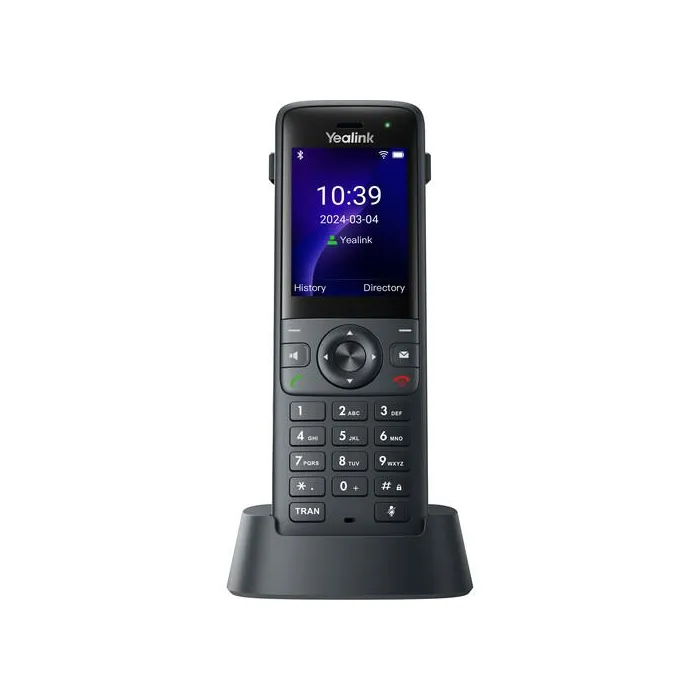Безжичен Wi-Fi IP телефон Yealink AX83H, Wi-Fi 6, Bluetooth 5.0, 2.4″ цветен дисплей, 4 SIP акаунта