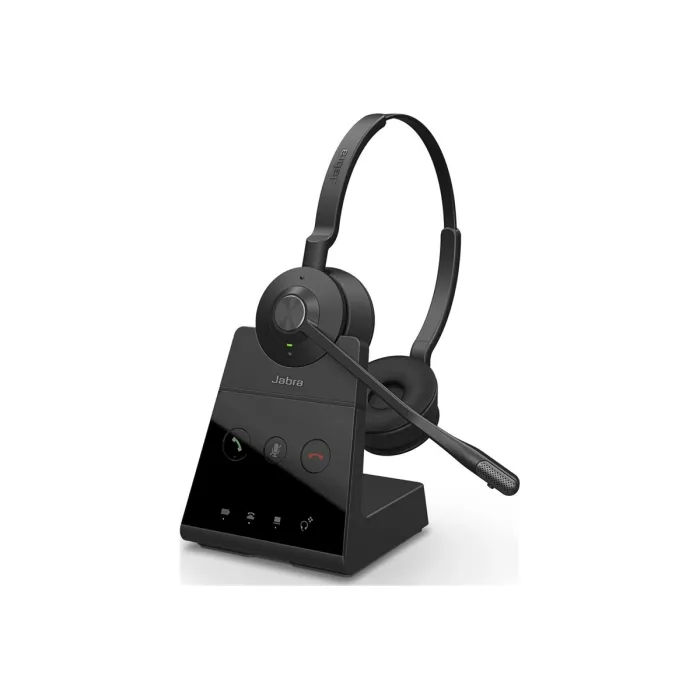 Безжични стерео слушалки с микрофон JABRA Engage 65 Stereo, on-ear, DECT, за настолен телефон и компютър, обхват до 150 м, до 13 часа разговори