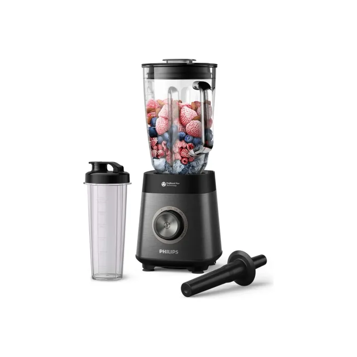 Блендер PHILIPS HR3041/00 Series 5000, 1200 W, ProBlend Plus, стъклена кана 2 l, променлива скорост, Pulse функция, за лед и горещи съставки