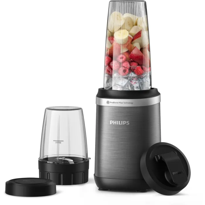 Блендер Philips Series 5000 HR2766 1000W ProBlend Plus 2 чаши 300мл и 700мл цвят графит
