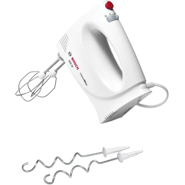 Bosch MFQ3010 Hand mixer, 300 W, 2 speed settings plus turbo function, White