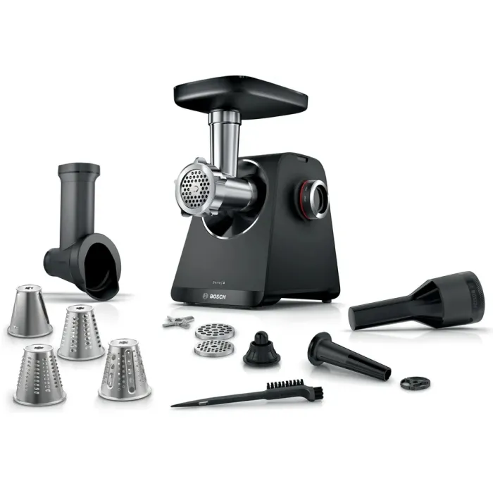 Месомелачка, Bosch MFWS440B, Meat mincer - MultiPower 1900 W, Planetary gearbox, 2,5 kg/min, kebbe attachment, sa