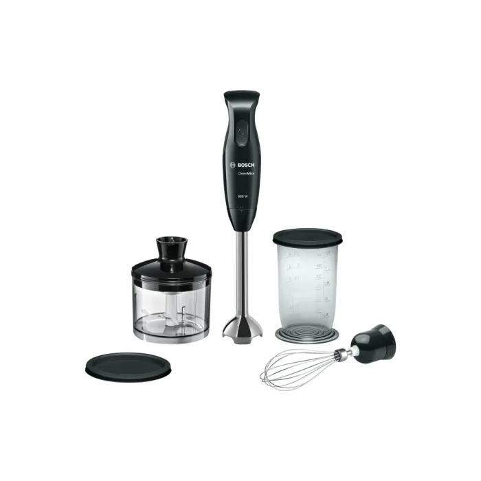Bosch MSM2650B, Blender, CleverMixx, 600 W, QuattroBlade, Chopper and blender included, Stainless st