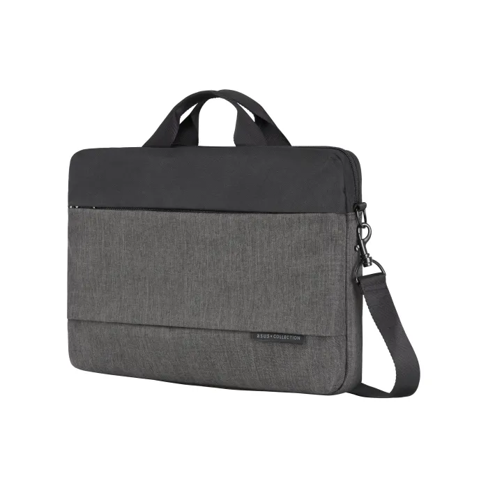 Чанта за лаптоп ASUS EOS 2 SHOULDER BAG/BK, за лаптопи до 15,6″, черна, водоотблъскваща, устойчива на надраскване, лека, 39,5 x 28 x 4,5 cm