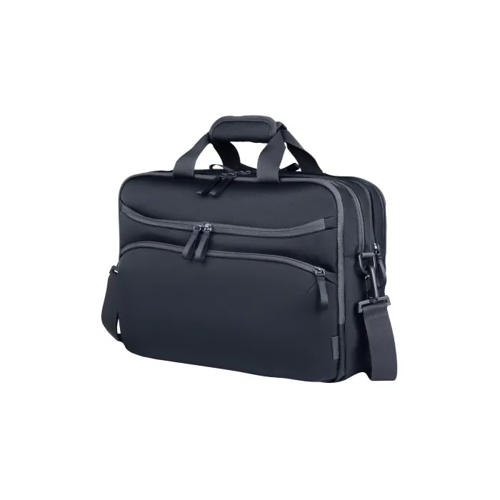 Чанта за лаптоп HP Travel Plus 15L 14inch Laptop B Bag, до 14,1 инча, разширяем капацитет 15–20 l, подплатено отделение, RFID джоб, водоустойчив рециклиран полиестер, син графит