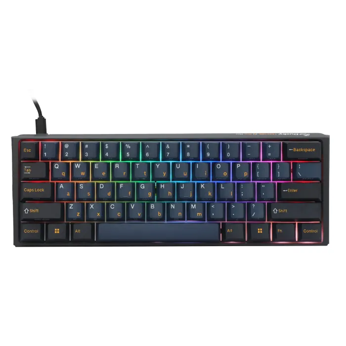 Ducky One 3 Pro Mini Nazca Line – професионална механична геймърска клавиатура, 8K, Cherry MX2A RGB Brown (Tactile)