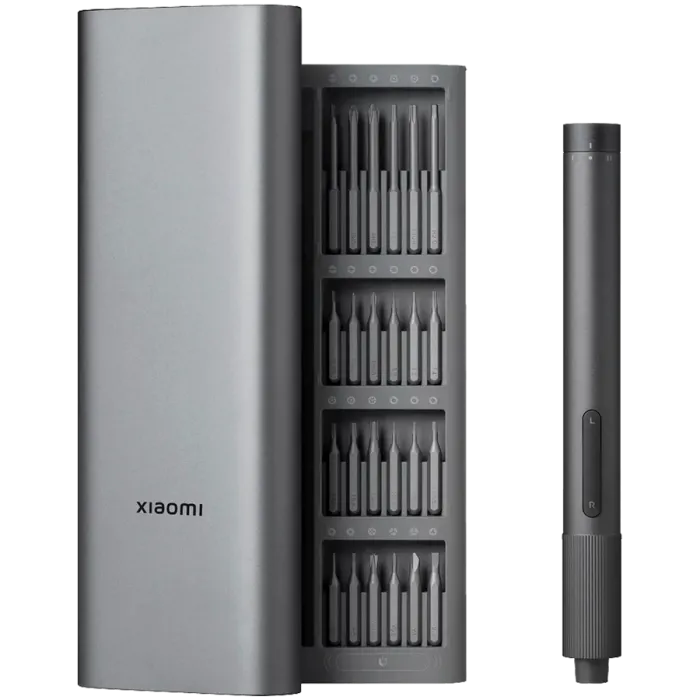 Електрическа прецизна отвертка Xiaomi, 24 S2 накрайника, 0.2Nm, 170rpm, USB-C