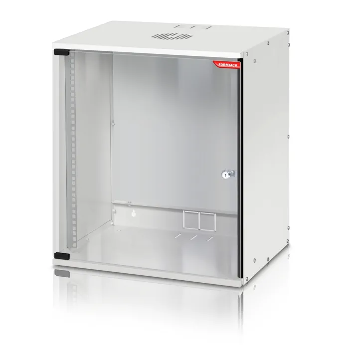 Formrack 19\" Wall Mounted rack 12U SOHO 512/400mm, height: 582mm, loading capacity: 50kg., tempered