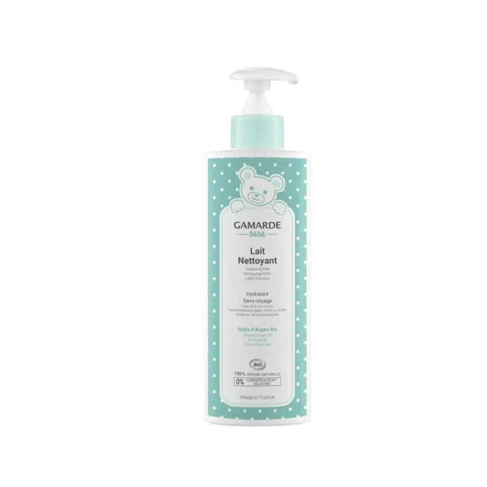 Gamarde Bio Baby почистващо мляко за лице, тяло и зона пелени 400 ml