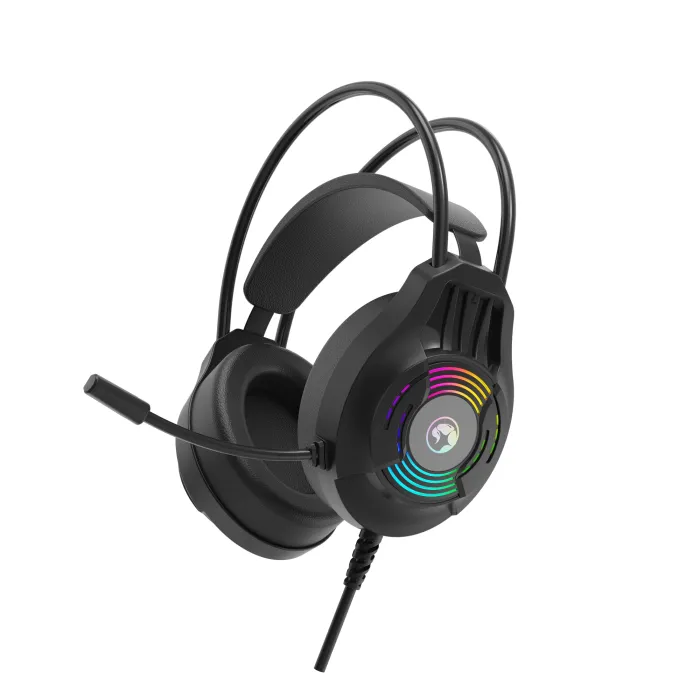 Геймърски слушалки с микрофон, Marvo H8326, RGB подсветка, 3.5 mm jack x 2