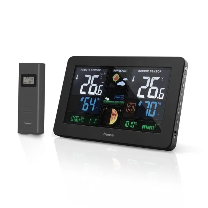 Hama Premium Weather Station – електронна метеостанция, цветен LED дисплей