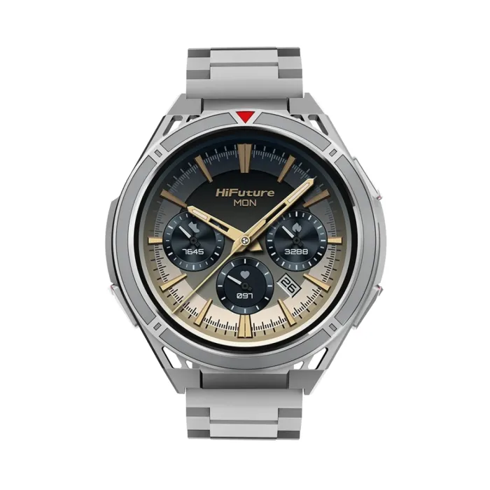 HiFuture Active Silver, *1.43"  AMOLED, Dual Band GPS  Compass   Altimeter 466*466, Powered by Dual