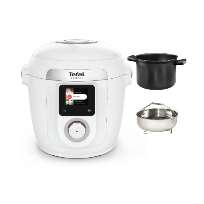 Интелигентен мултикукър Tefal Cook4me Wi-Fi 10 в 1 CY9621F2, 6 л, 10 режима, бял
