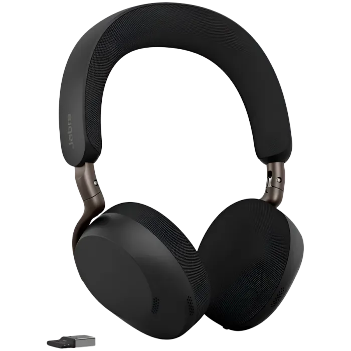 Jabra Evolve3 75 MS безжични слушалки с микрофон, Bluetooth 5.3, ANC, USB-C Link 390, черни