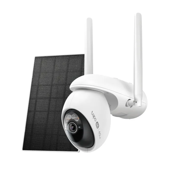Соларна 4K охранителна камера TP-Link Tapo C665G KIT – 8 MP, 4G LTE/Wi-Fi, Pan/Tilt