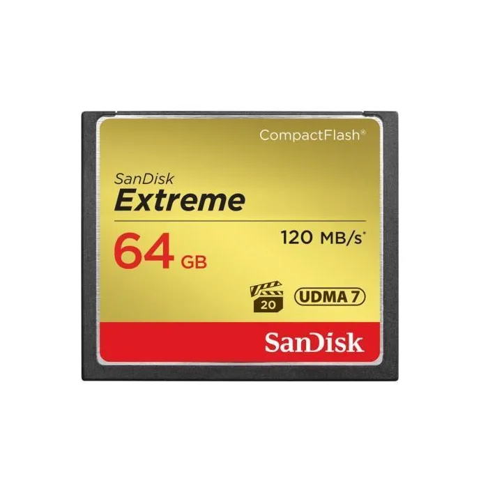 Карта памет SANDISK  Extreme&reg; CompactFlash&reg; Memory Card 64Gb