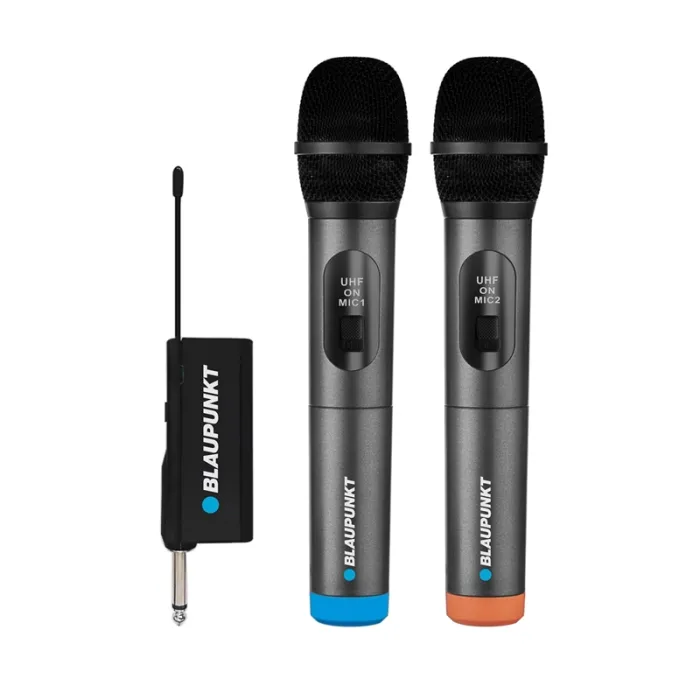 Комплект микрофони Blaupunkt WM60UDB, безжични 16 канални, 2 броя