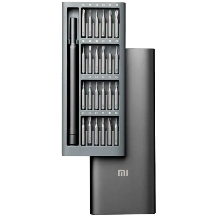 Комплект прецизни отвертки Xiaomi Mi Precision Screwdriver Kit, 24 бита S2, алуминиева магнитна кутия