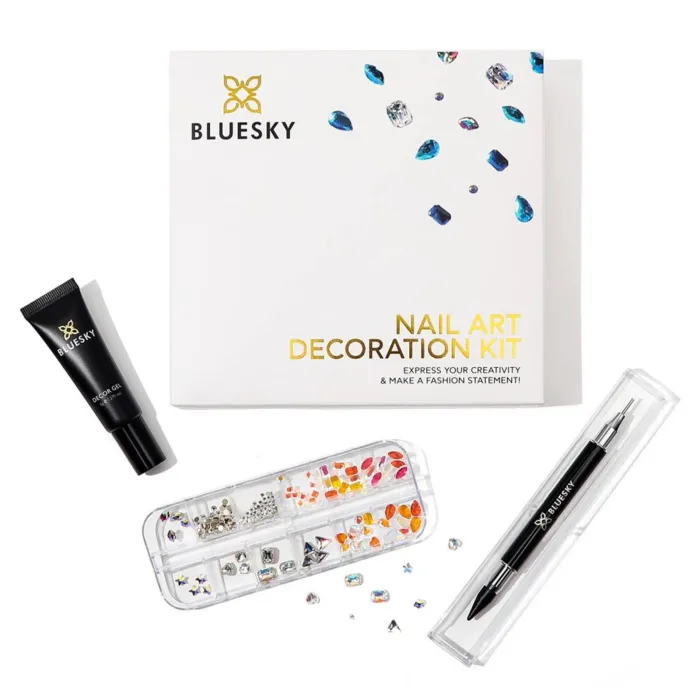 Комплект за декорация на нокти Bluesky Nail Art Tool Kit, с декоративни елементи и инструмент за nail art