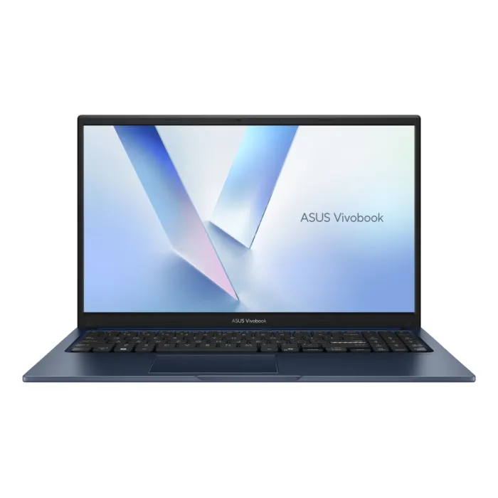 Лаптоп ASUS Vivobook X1504MA-BQ204NA, Intel Core 7 350 до 4.8 GHz, 16GB DDR5, 512GB SSD, 15.6" FHD IPS, без операционна система, Quiet Blue, без зарядно устройство