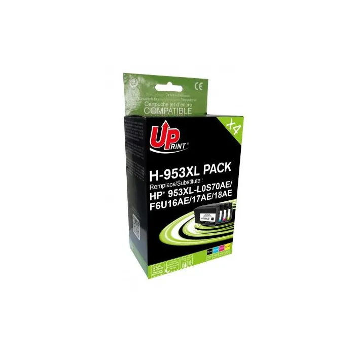 Мастилница UPRINT HP 953XL, Комплект, OfficeJet Pro 8210/8710/7720, (Bk C Y M)