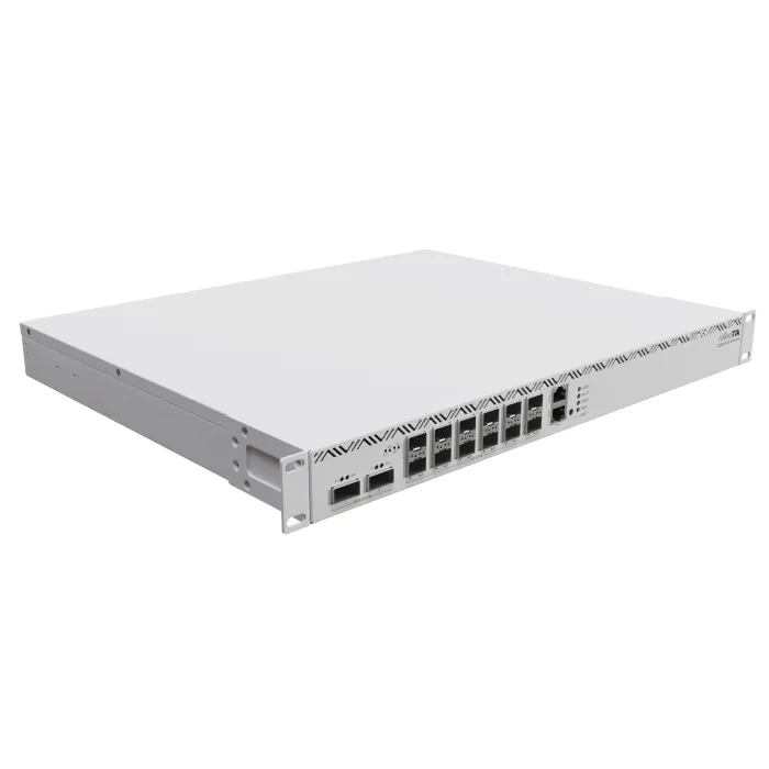 Кабелен рутер MikroTik CCR2216-1G-12XS-2XQ, 16-ядрен процесор 2 GHz, 16 GB DDR4, 12×25G SFP28, 2×100G QSFP28, RouterOS v7, Rackmount