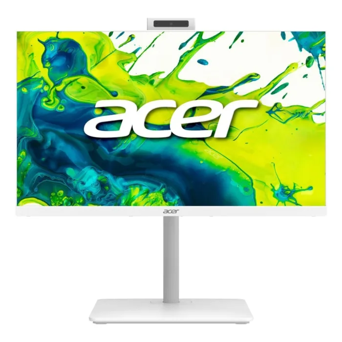 Настолен компютър All-in-One ACER Aspire C27-A, 27" Full HD IPS 120Hz, Intel Core i5-13420H, 16GB DDR4, 512GB SSD, 5MP камера, без операционна система, бял