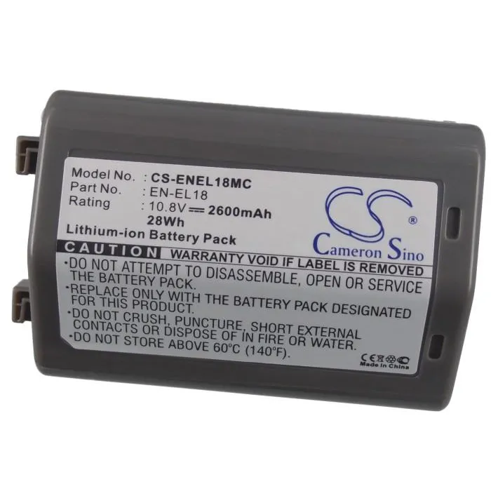 Батерия за апарат NIKON D4,D5,D500,D800  EN-EL18MC  10.8V 2600mAh  LiIon   Cameron Sino