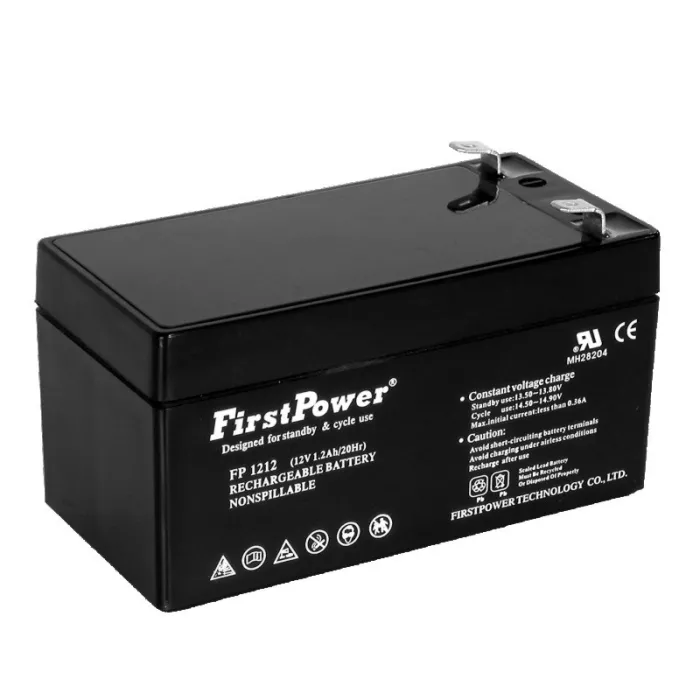 Оловно-киселинна акумулаторна батерия EATON FirstPower FP1.2-12, за UPS, 12 V, 1.2 Ah, 97 x 43 x 52 mm