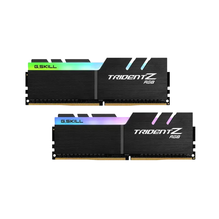 Памет RAM Trident Z RGB F4-3200C16D-32GTZRX, DDR4, 32 GB (2x16 GB), 3200 MHz, CL16, RGB, 1.35 V, Dual Channel, небуферирана non-ECC