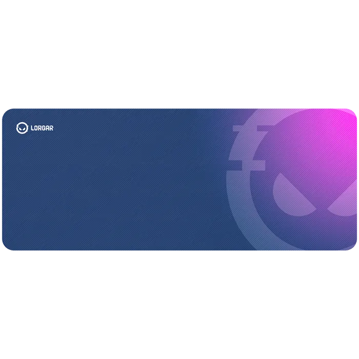 Подложка за мишка Lorgar Main 139, Gaming mouse pad, High-speed surface, Purple anti-slip rubber base, size: 900mm x 360mm x 3mm