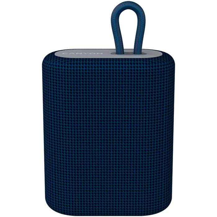 Преносима тонколона CANYON BSP-4 5W Blue (CNE-CBTSP4BL), USB кабел тип C, 1200mAh polymer battery
