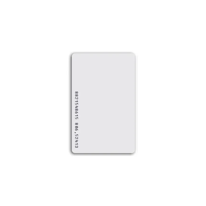 RFID карта тънка с номер, 125KHZ, S4A-EM-22 num