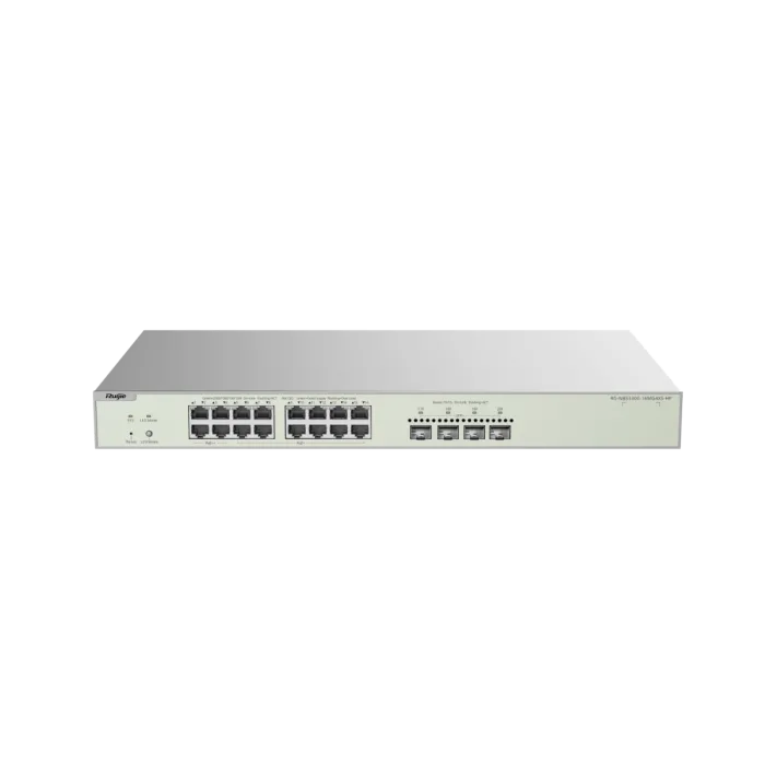 Ruijie Reyee RG-NBS3300-16MG4XS-HP – L2+ 2.5G PoE++ суич 16x2.5G + 4x10G SFP+, 370W