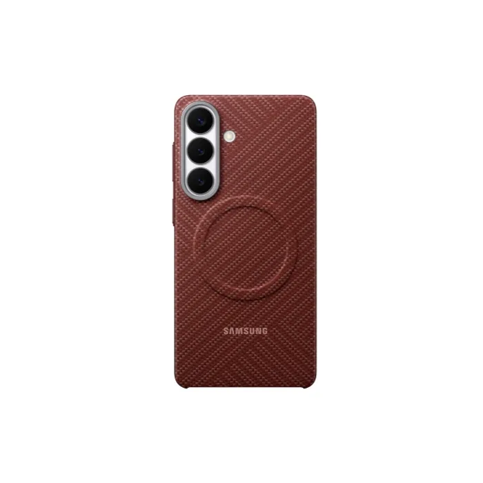 Samsung S26 Carbon Magnet Case Coral Red